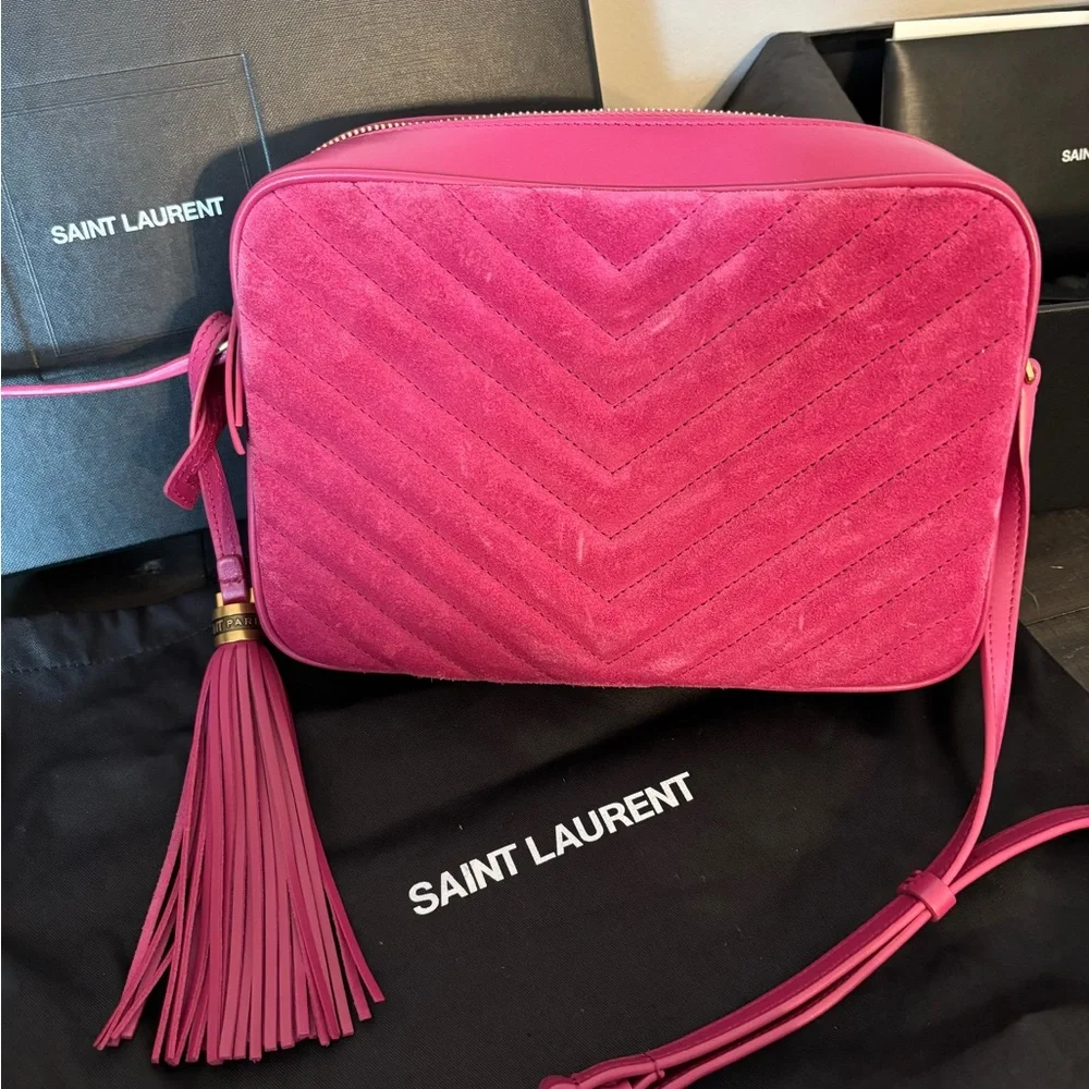 Saint Laurent Fuchsia Crossbody Bag - Picture 2 of 8